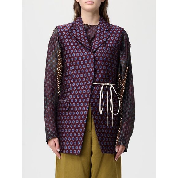 Dries Van Noten Jacket Woman Burgundy